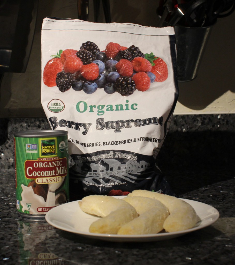 Banana Berries Ice Cream Ingredients
