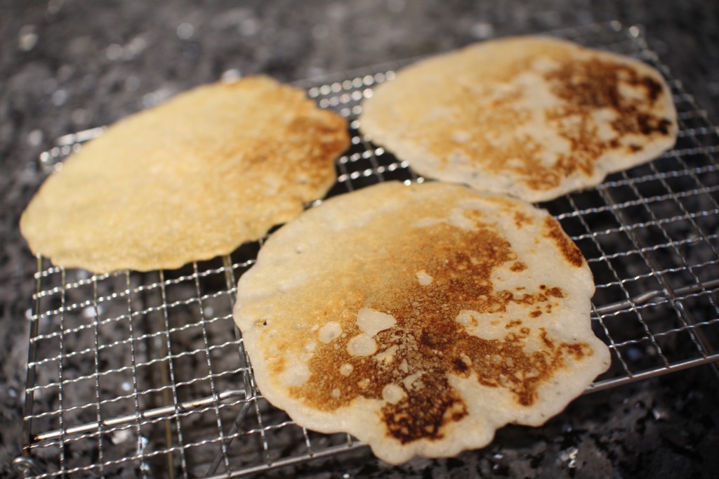 Naan Bread on wire rack