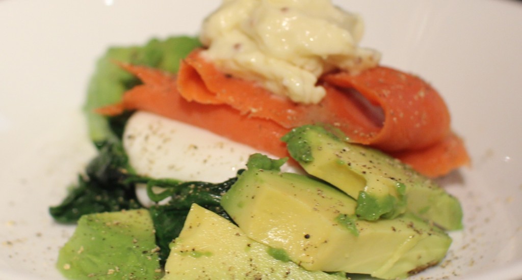 Smoked Salmon, Avocado, Poached Egg, Spinach