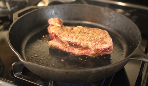 Steak Turned