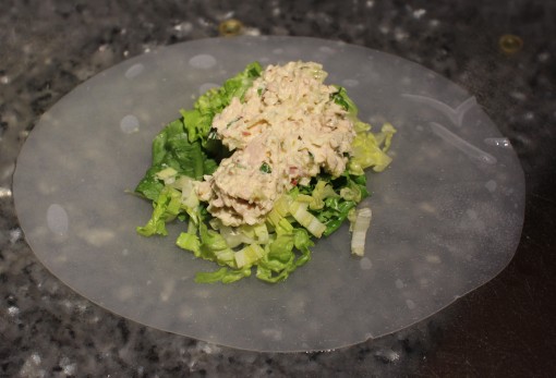 Rice Paper with Tuna Salad