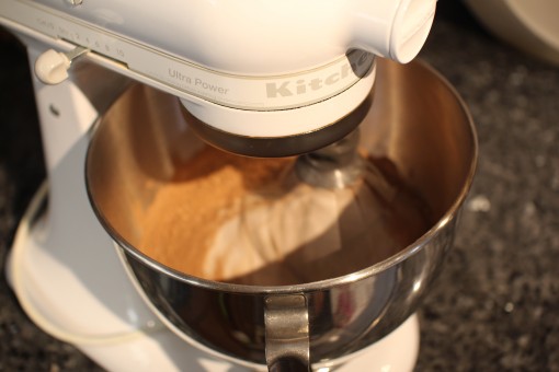 Mixing Chocolate Dessert