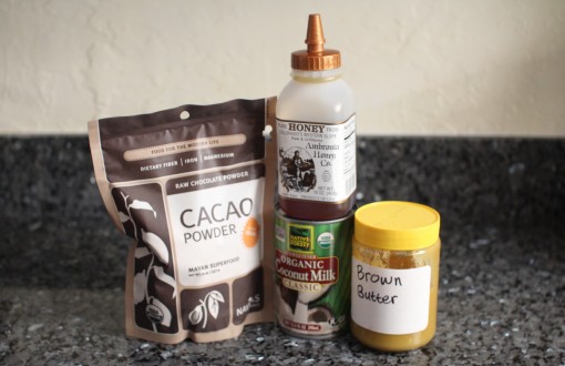 Cocoa powder, Honey, Coconut Milk, Brown Butter
