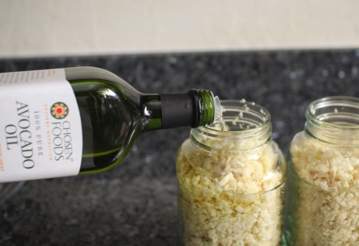 Pouring Avocado Oil