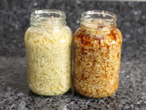 Finished Chopped Garlic