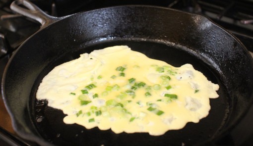 Eggs on the skillet