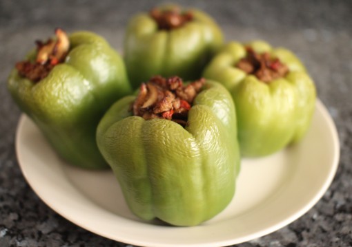 Stuffed Peppers with Shiitake and Goji Berries