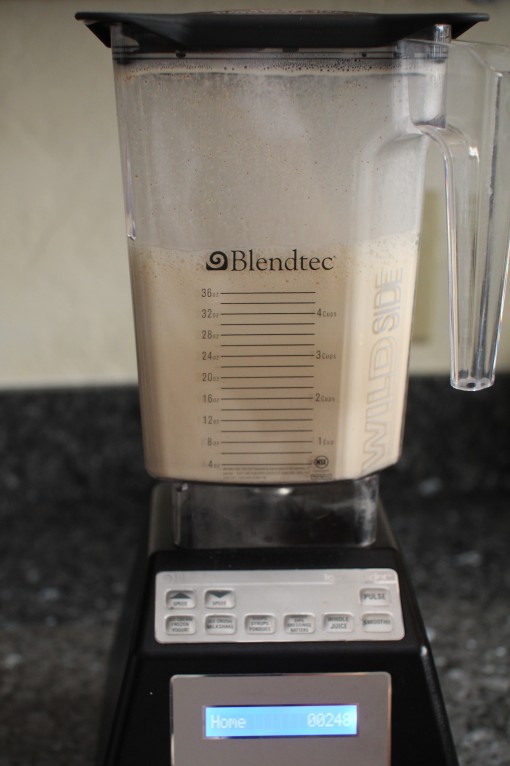 almond milk blended