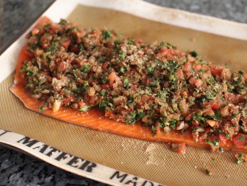 more umami powder on salmon