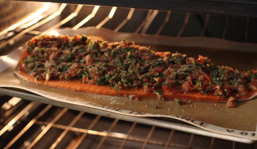 baking tomato basil salmon