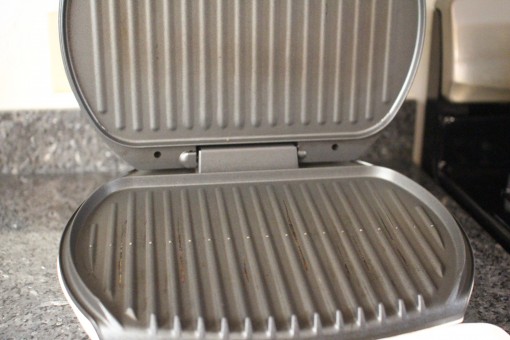 preheated grill