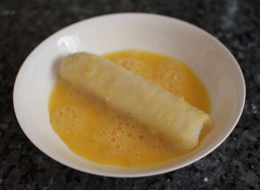 coating fish with egg