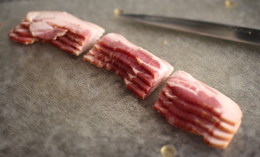 cut bacon