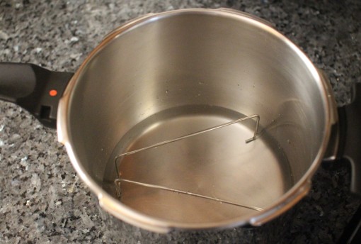 water in pressure cooker