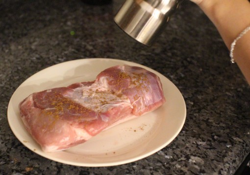 Seasoning pork belly