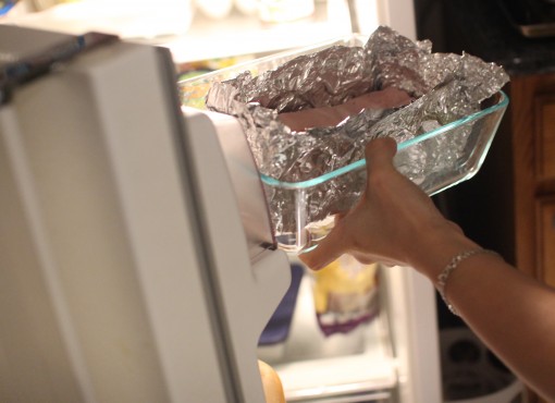 refrigerating pork belly