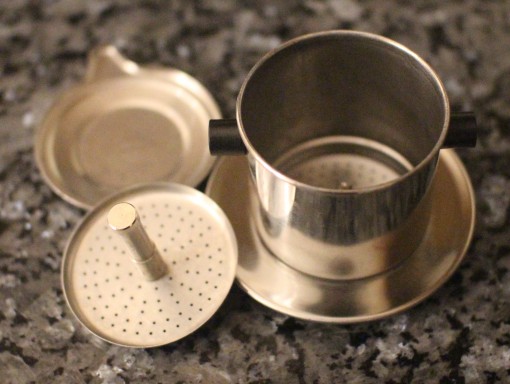 Vietnamese Phin Coffee Filter Disassembled