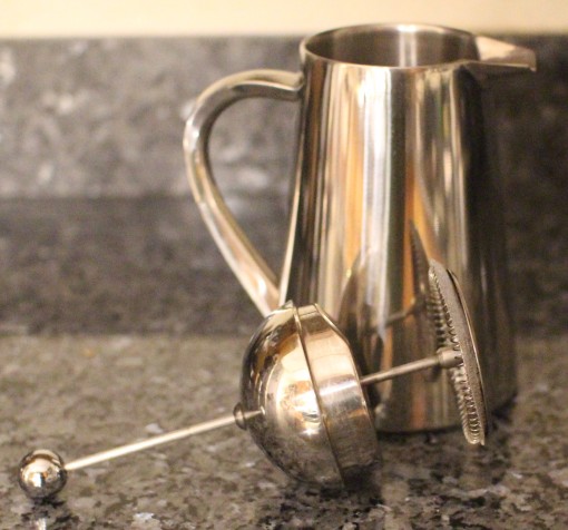 french press disassembled 