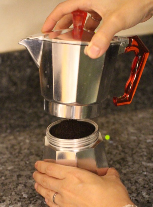 screwing the Italian Moka Pot
