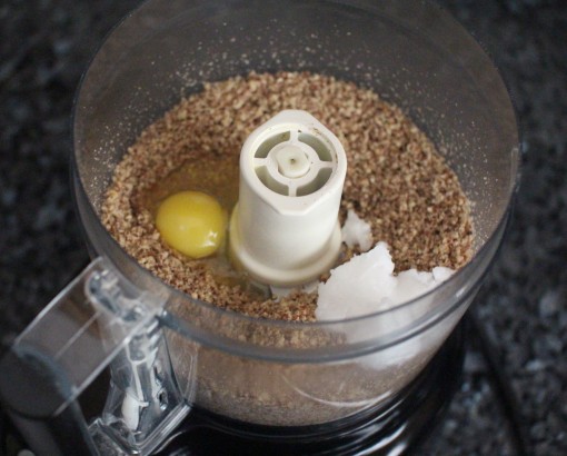 pecan egg coconut oil food processor