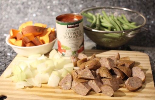 chopped vegetables