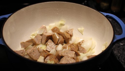 onion and sausage